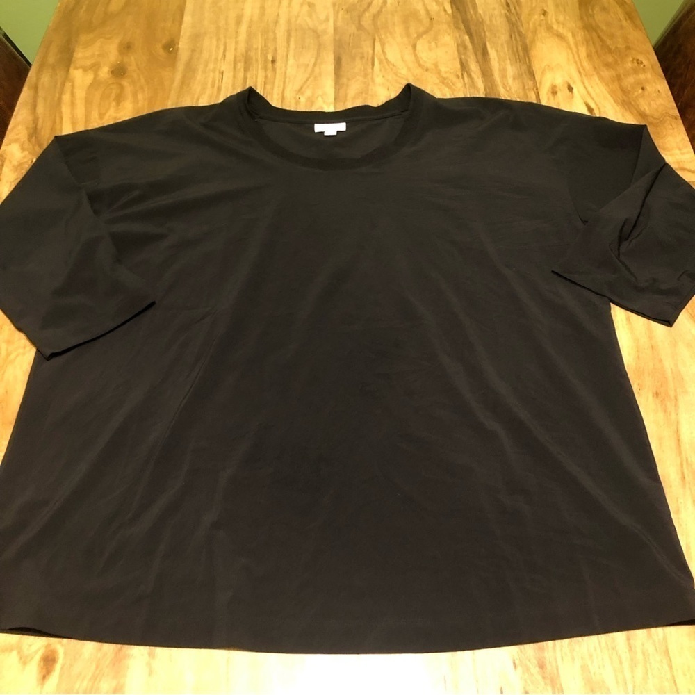 5/$25 J Jill Fit Black Crew Neck Stretchy Lightweight Tee Womens Large Workout